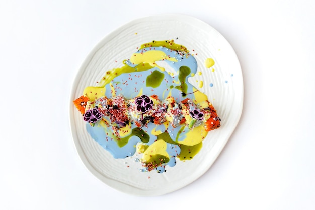 Farfurie cu mâncare creativă